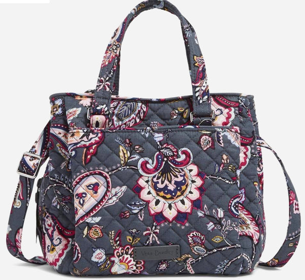 Triple Compartment Crossbody Bag in Recycled Cotton-Provence Paisley –  Avenue 550