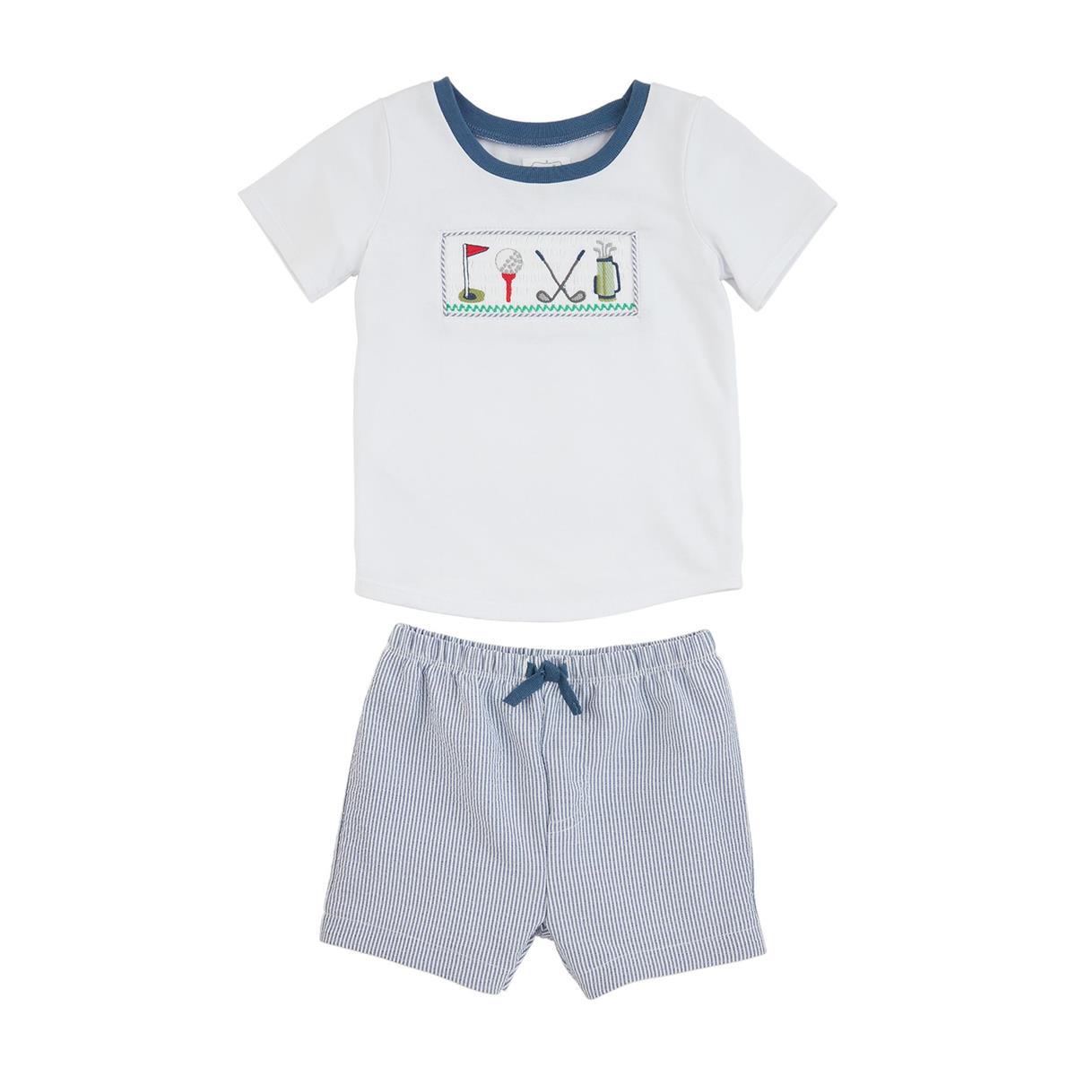 GOLF SMOCKED SHORT SET