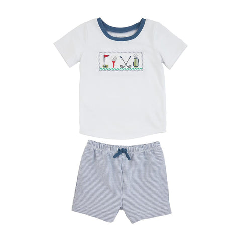 GOLF SMOCKED SHORT SET