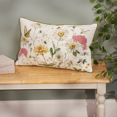 Garden Of Daisies Pillow