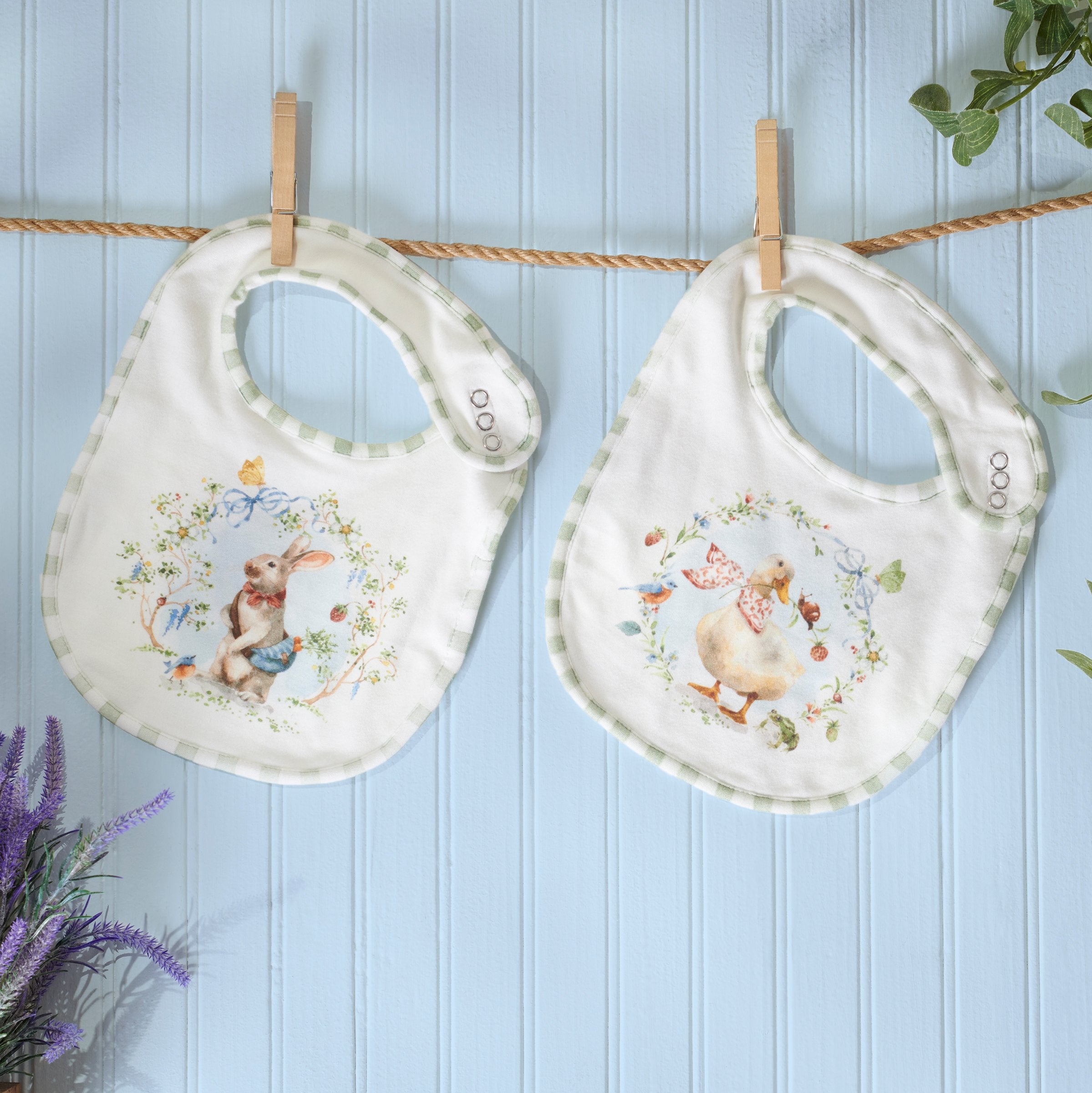 Garden Friends Bib Set