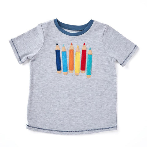 GRAY BOY SCHOOL TEE 4T-5T