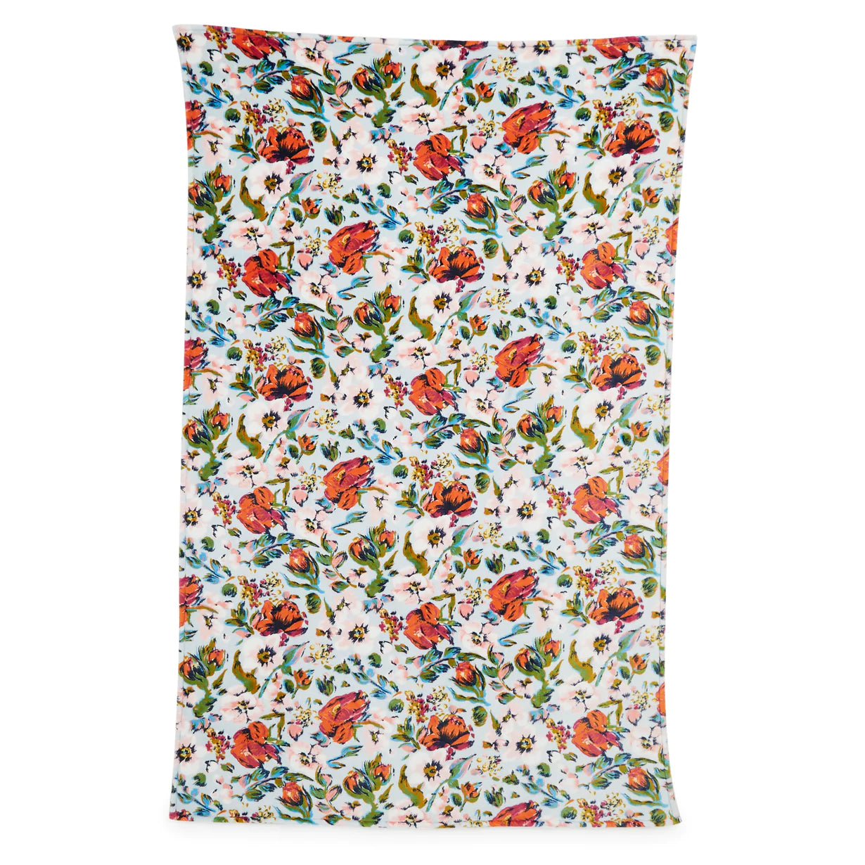 Plush Throw Blanket Sea Air Floral