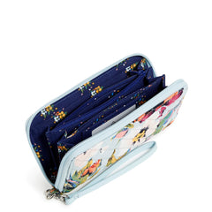 RFID Accordion Wristlet Sea Air Floral