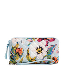 RFID Accordion Wristlet Sea Air Floral