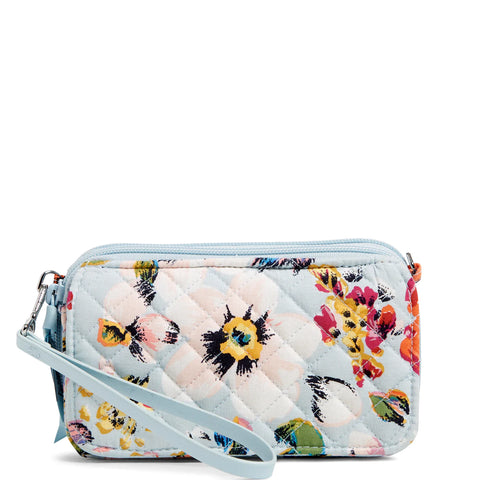 RFID All in One Crossbody Bag Sea Air Floral