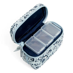 Deluxe Travel Pill Case Perennials Gray