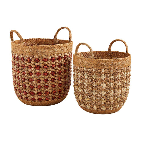 TERRACOTTA & CREAM BASKET