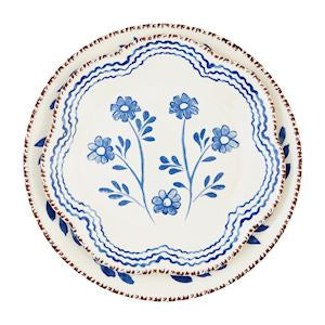 Blue Floral Platter Set