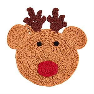 CROCHET REINDEER POT HOLDER