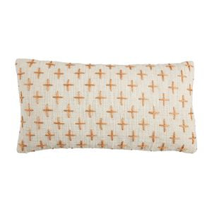 Lumbar Cross Embroidered Pillow