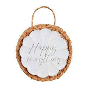 Happy Everything Dish & Trivet Set