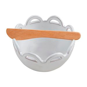 Half Scallop Dip Bowl Set