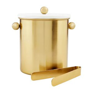 Brass Ice Bucket Set