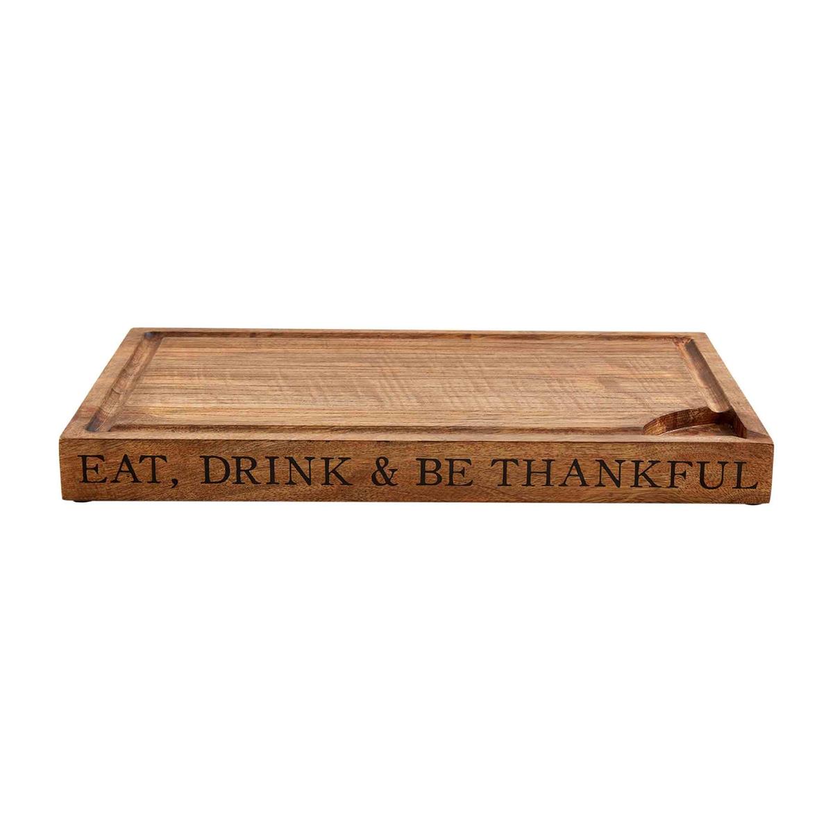 Eat, Drink & Be Thankful Cutting Board