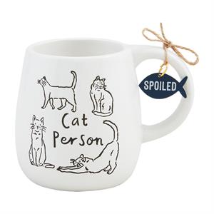 Cat Person Collar Charm Mug