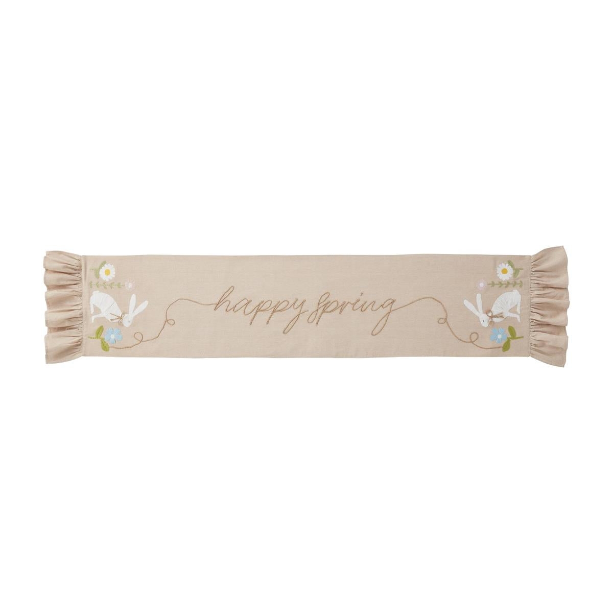 HAPPY SPRING BUNNY TABLE RUNNER