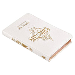 Christian Art Gifts - Devotional for Mr. & Mrs. White Faux Leather