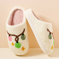 Frem - Christmas Lightbulbs Home Slippers: Multi / Medium