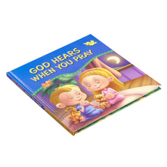 Christian Art Gifts - Kid Book God Hears When You Pray Hardcover