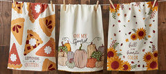 Fall Printed Dish Towels