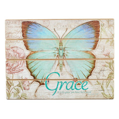 Christian Art Gifts - Wall Art Butterfly Grace Eph. 2:8