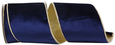 VELVET PLUSH ROYALE GOLD BACKED WIRED EDGE