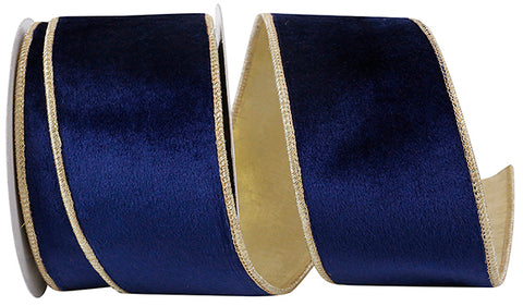 VELVET PLUSH ROYALE GOLD BACKED WIRED EDGE