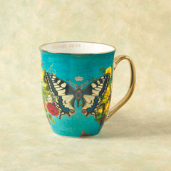 Christian Art Gifts - Mug Teal/White Butterfly Hope Isa. 40:31