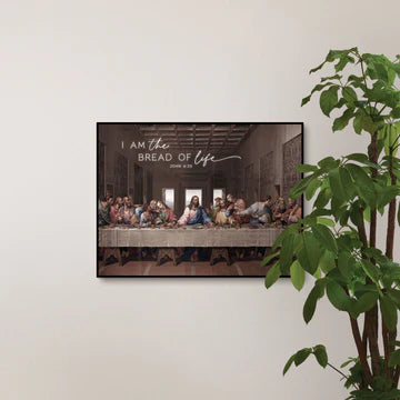 I AM THE BREAD OF LIFE LAST SUPPER PRINTED ART