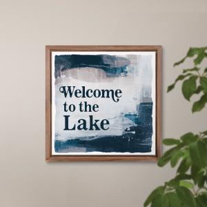 Welcome To The Lake Framed Art