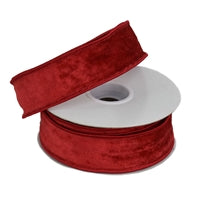 ELEGANT RED VELVET RIBBON 1.5" X 10YD