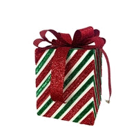 STACKIN ALL THESE GIFTS BOX TABLE TOP DÉCOR - RED/WHITE/GREEN