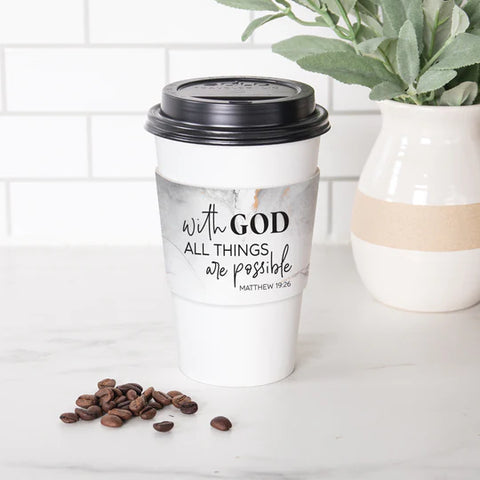 WITH GOD ALL THINGS ARE POSSIBLE MUG HUG