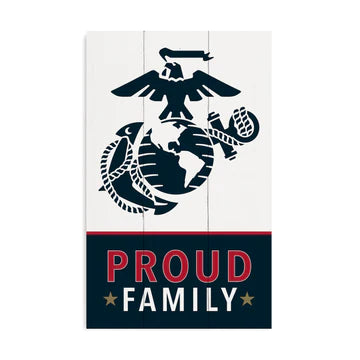 USMC PROUD FAMILY PALLET DÉCOR