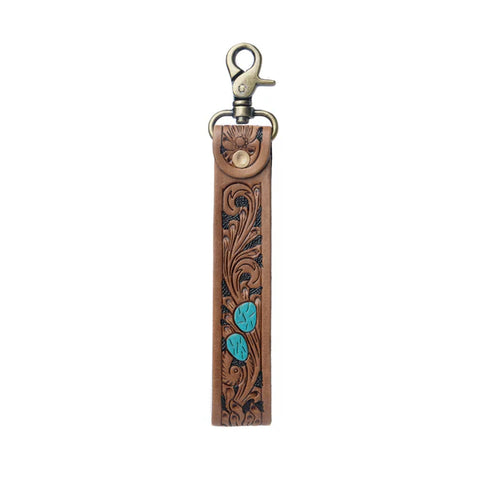 Daydreams Key Fob In Blue and Brown