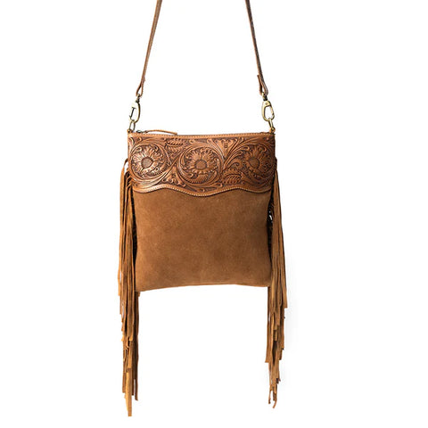 Western Meadows Crossbody Bag In Dark Brown