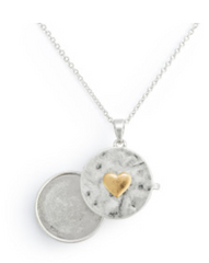 Love you Locket Necklace - Silver