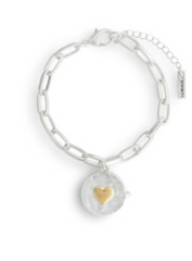 Love you Locket Bracelet - Silver