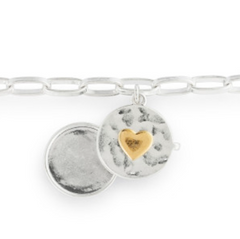 Love you Locket Bracelet - Silver