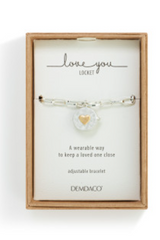 Love you Locket Bracelet - Silver