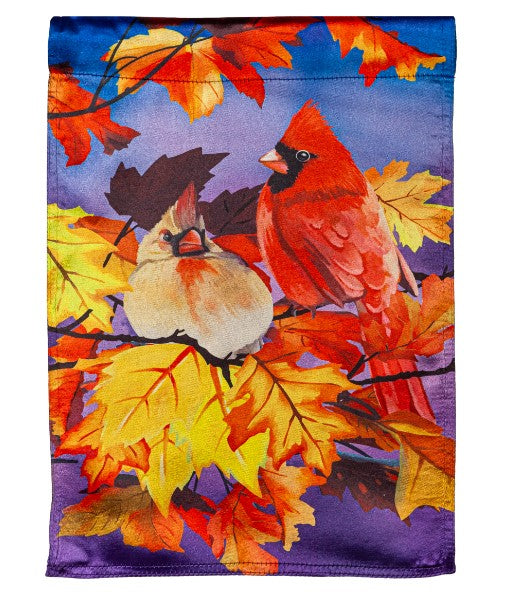 Cardinal Friends Garden Lustre Flag