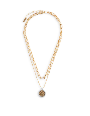 Wrapped in Prayer Layer Necklace - Gold