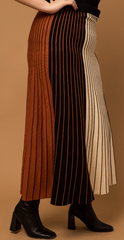 Color Block Maxi Skirt