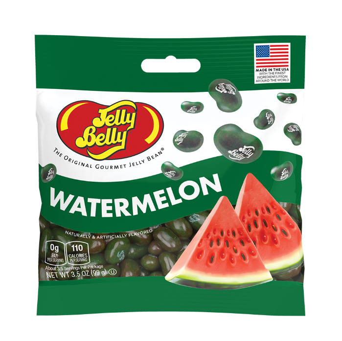 WATERMELON JELLY BEANS 3.5 OZ GRAB & GO BAG