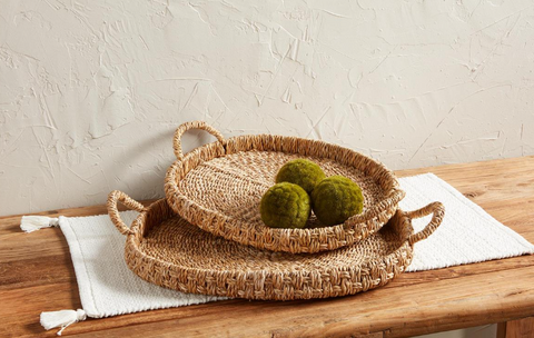 WOVEN BASKET TRAYS