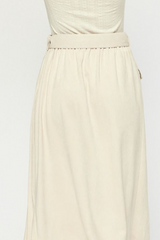 Suede Cream Skirt