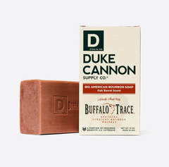 Duke Cannon Tactical Scrubber - Big American Bourbon Soap | U.S. Military-Grade Soap Pouch with Coarse & Soft Mesh | Oak Barrel Scented 10 oz.