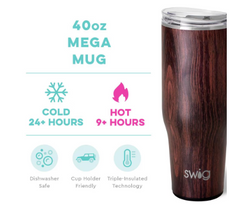 Bourbon Barrel Mega Mug 40oz