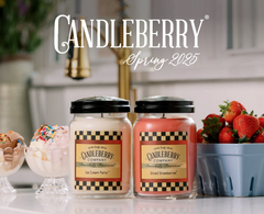 Candleberry Candle- Sliced Strawberries